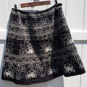 Talbots embroidered skirt